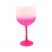 Taça de Gin Acrílica com Degradê Rosa Neon