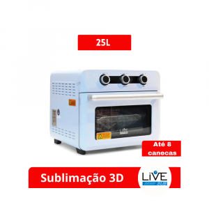 Forno para Sublimação 3D 25L - Live by Craft Express