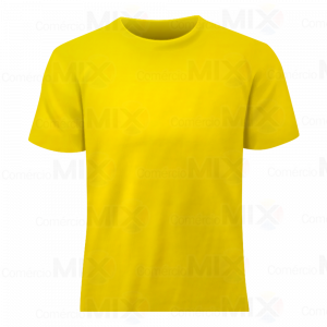 Camiseta Tradicional Amarela 100% Poliéster