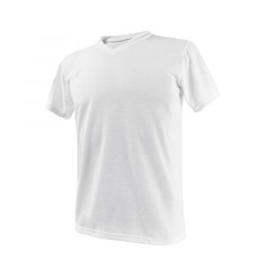 Camiseta Gola V Branca 100% Poliéster