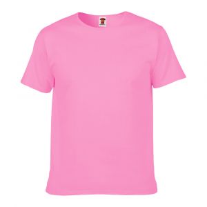 Camiseta rosa para sublimação 100% poliéster tradicional