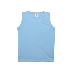 Camiseta regata infantil azul bebe para sublimação