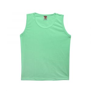 Camiseta Regata Infantil Verde 100% Poliéster
