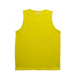 Camiseta Regata Amarela 100% Poliéster