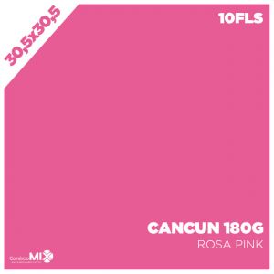 Papel Color Plus 180g 30,5x30,5cm Cancun (Rosa Pink) 10 Folhas