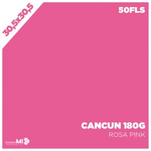 Papel Color Plus 180g 30,5x30,5cm Cancun (Rosa Pink) 50 Folhas