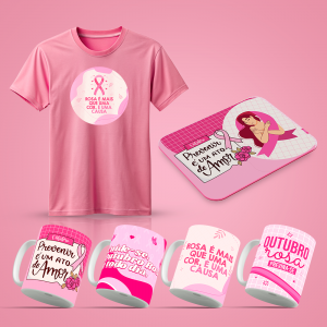 Kit de Estampas Exclusivas - Outubro Rosa