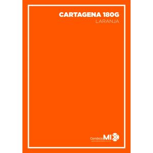 Papel Color Plus 180G - Cartagena (Laranja)