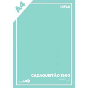 Papel Color Candy Plus 180g A4 10Fls Mirtilo (Azul Esverdeado Claro)