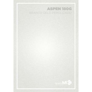 Papel Color Plus Perolizado 180G - Aspen (Branco gelo perolado)