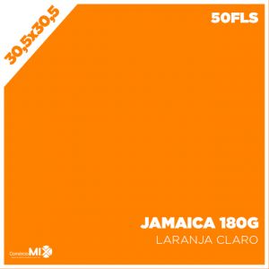 Papel Color Plus 180g 30,5x30,5cm Jamaica (Laranja Claro) 50Fls