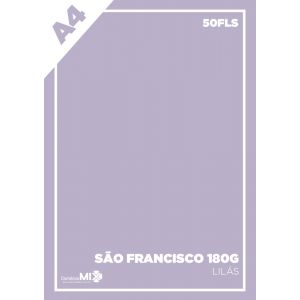 Papel Color Plus Card 180g A4 São Francisco (Lilás) 50fls