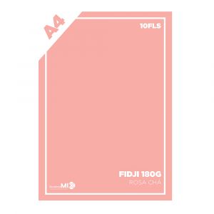 Papel Color Plus 180g A4 10Fls Fidji (Rosa Chá)