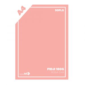 Papel Color Plus 180g A4 50Fls Fidji (Rosa Chá)