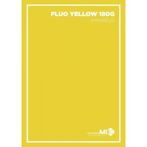 Papel Color Plus Fluo 180G - Yellow (Amarelo Neon)