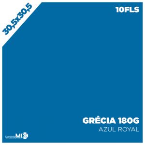 Papel Color Plus 180g 30,5x30,5cm Grécia (Azul Royal) 10 Folhas