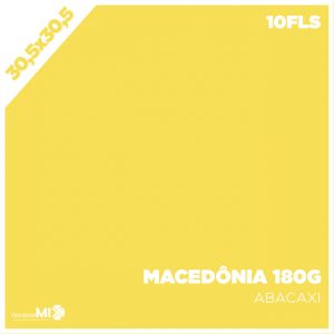 Papel Color Plus 180g 30,5x30,5cm Macedônia 10fls