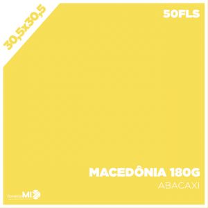 Papel Color Plus 180g 30,5x30,5cm Macedônia 50fls