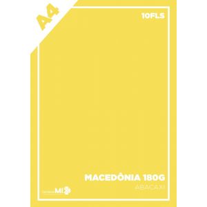 Papel Color Plus 180g A4 Macedônia 10fls