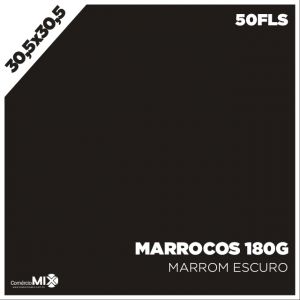 Papel Color Plus 180g 30,5x30,5cm Marrocos (Marrom Escuro) 50Fls 