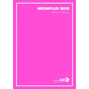 Papel Neon Plus 180G - Rosa