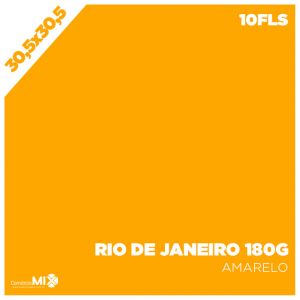 Papel Color Plus 180g 30,5x30,5cm Rio de Janeiro (Amarelo) 10 Folhas