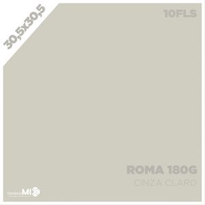 Papel Color Plus 180g 30,5x30,5cm Roma (Cinza Claro) 10 Folhas
