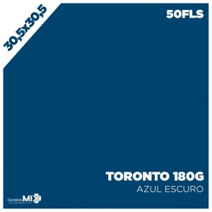 Papel Color Plus 180g 30,5x30,5cm Toronto (Azul Escuro) 50Fls 
