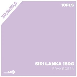 Papel Color Plus 180g 30,5x30,5cm Sri Lanka (Framboesa) 10Fls