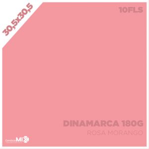 Papel Color Plus 180g 30,5x30,5cm Dinamarca (Rosa Morango) 10 Folhas