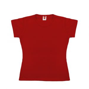 Camiseta baby look vermelha para sublimacao