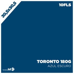 Papel Color Plus 180g 30,5x30,5cm - Toronto (Azul Escuro) 10Fls 