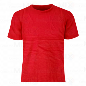 Camiseta Tradicional Vermelha 100% Poliéster