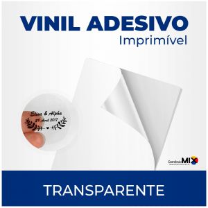 Vinil Adesivo Imprimivel A4 - Transparente