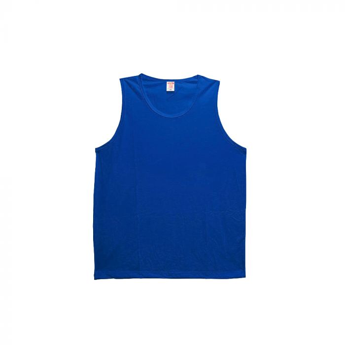 Camiseta Regata Masculina em Malha Azul