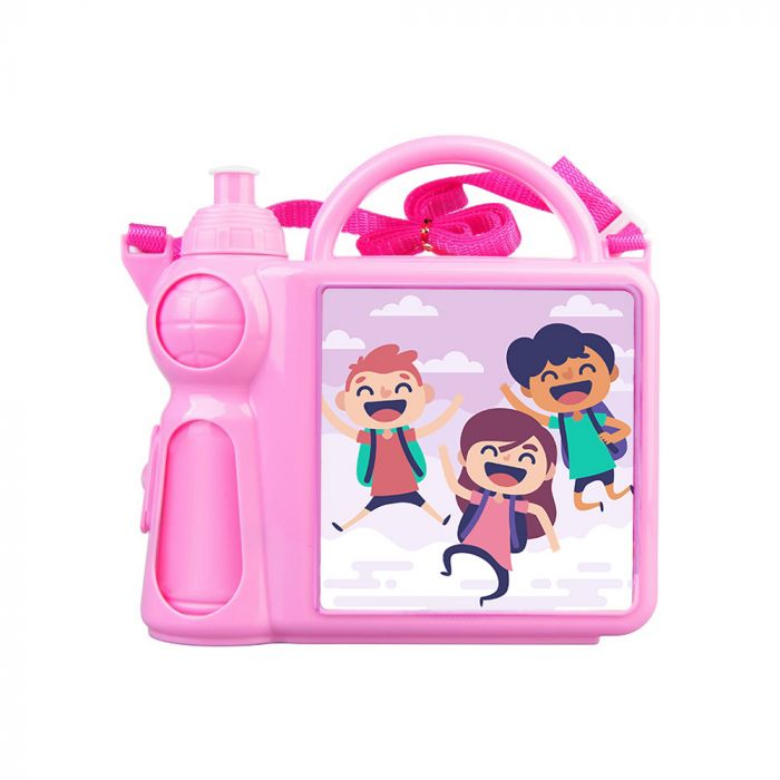 LANCHEIRA TÉRMICA INFANTIL ESCOLAR PASSEIO HELLO DARLING - Rosa