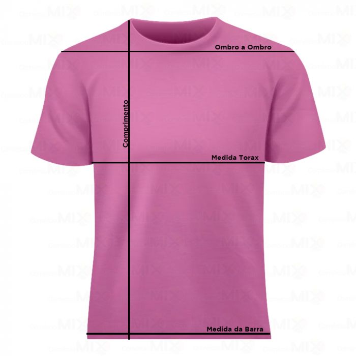 Camiseta Rosa Claro 100% Poliéster para Sublimação - MUNDIAL IMPORTS  Suprimento para Sublimação, Máquinas de Estampa, Prensas Térmicas e Transfer